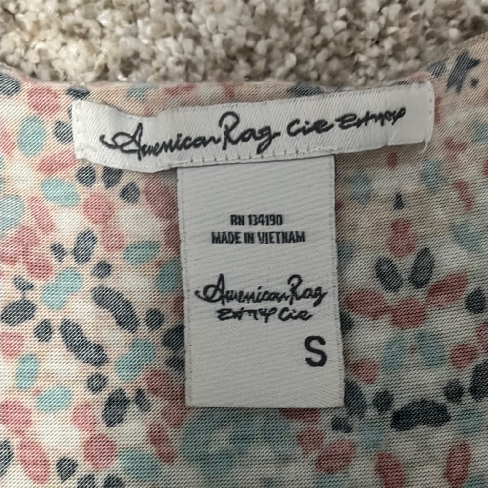 American Rag- Multicolor Patterned Women's Racerback Tank Top - Picture 2 of 5
